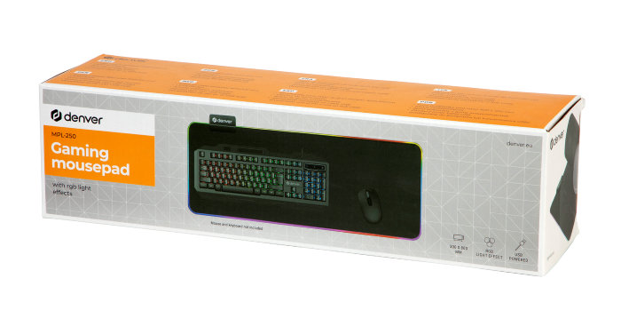 Denver MPL-250 gaming musematte RGB-lys